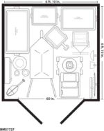 Suncast Suncast Cloverdale 7 ft. X 7 ft. Storage Shed - Image 5