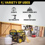 Champion Portable Generator with Electric Start & Volt Guard Prevention, 8000/10000 Watt - Image 2