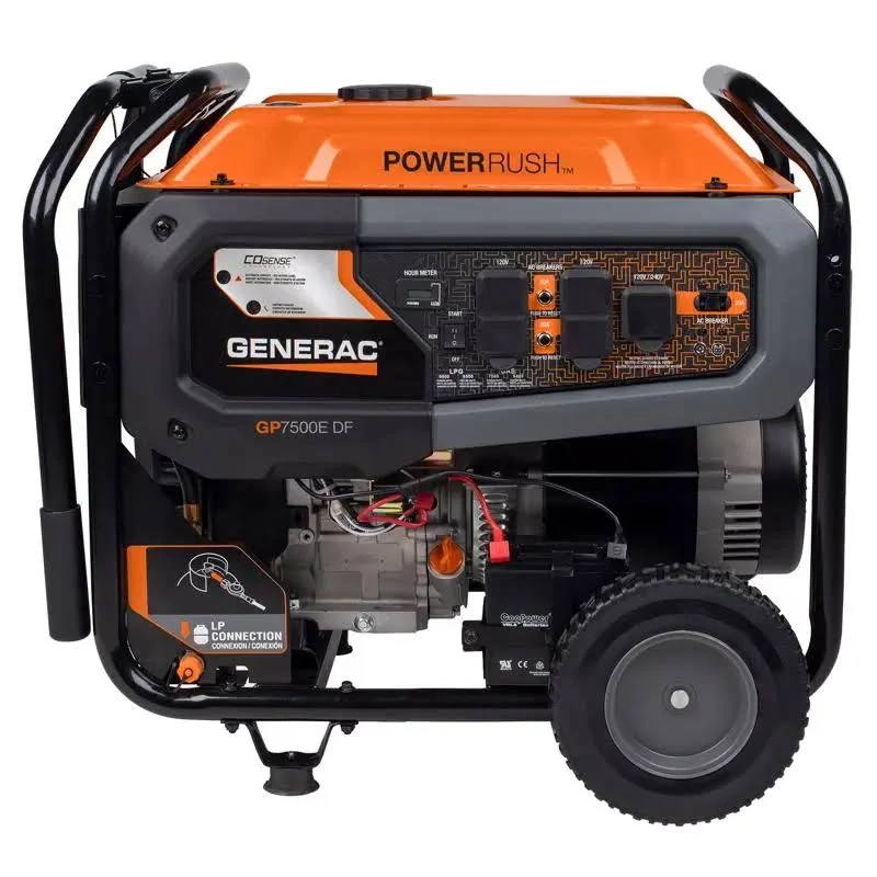 shopping (54) Generac 7500/9400 Watt Open Frame Portable Generator with Electric Start - Image 1