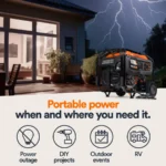 Generac 7500/9400 Watt Open Frame Portable Generator with Electric Start - Image 6