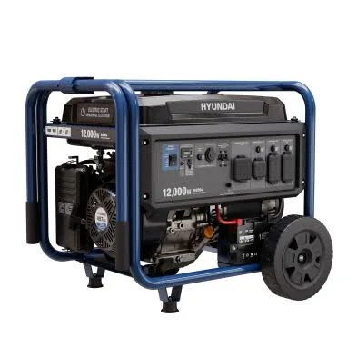 shopping (61) Hyundai 12,000-Watt Gas Powered Portable Generator With Electric Start HG12000E - Image 1