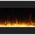 Symple Stuff Kamara 3-Sided Electric Fireplace, Recessed and Wall Mounted Heater Fireplaces