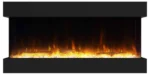 Symple Stuff Kamara 3-Sided Electric Fireplace, Recessed and Wall Mounted Heater Fireplaces