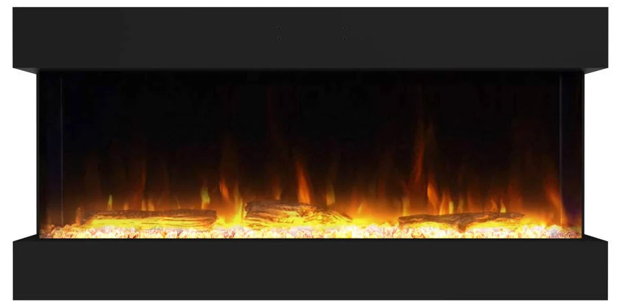 shopping (64) Symple Stuff Kamara 3-Sided Electric Fireplace, Recessed and Wall Mounted Heater Fireplaces - Image 1