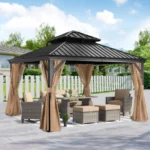 ABCCANOPY Aluminum Patio Gazebo Permanent Hardtop Gazebos - Image 2