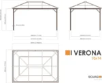 Sojag Verona 10 ft. x 14 ft. Gazebo - Image 7