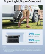 Anker SOLIX C2000 Gen 2 Portable Power Station 2,400W Peak 4,000W Solar Generator - Image 3