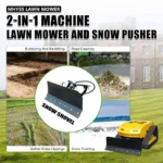 MHY55 Compact Remote-Controlled Tracked Mower — Powered by a 9 HP Loncin gasoline engine, featuring a 550mm mowing width and a remote-controlled - Image 8