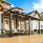 JolyDale 16x12 ft Aluminum Pergola with Polycarbonate Canopy