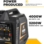 BE Power Equipment BE4000I 4,000 Peak Watts Inverter Generator - Image 4