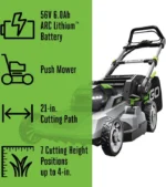 EGO LM2114 21" Brushless Push Mower Kit - Image 6